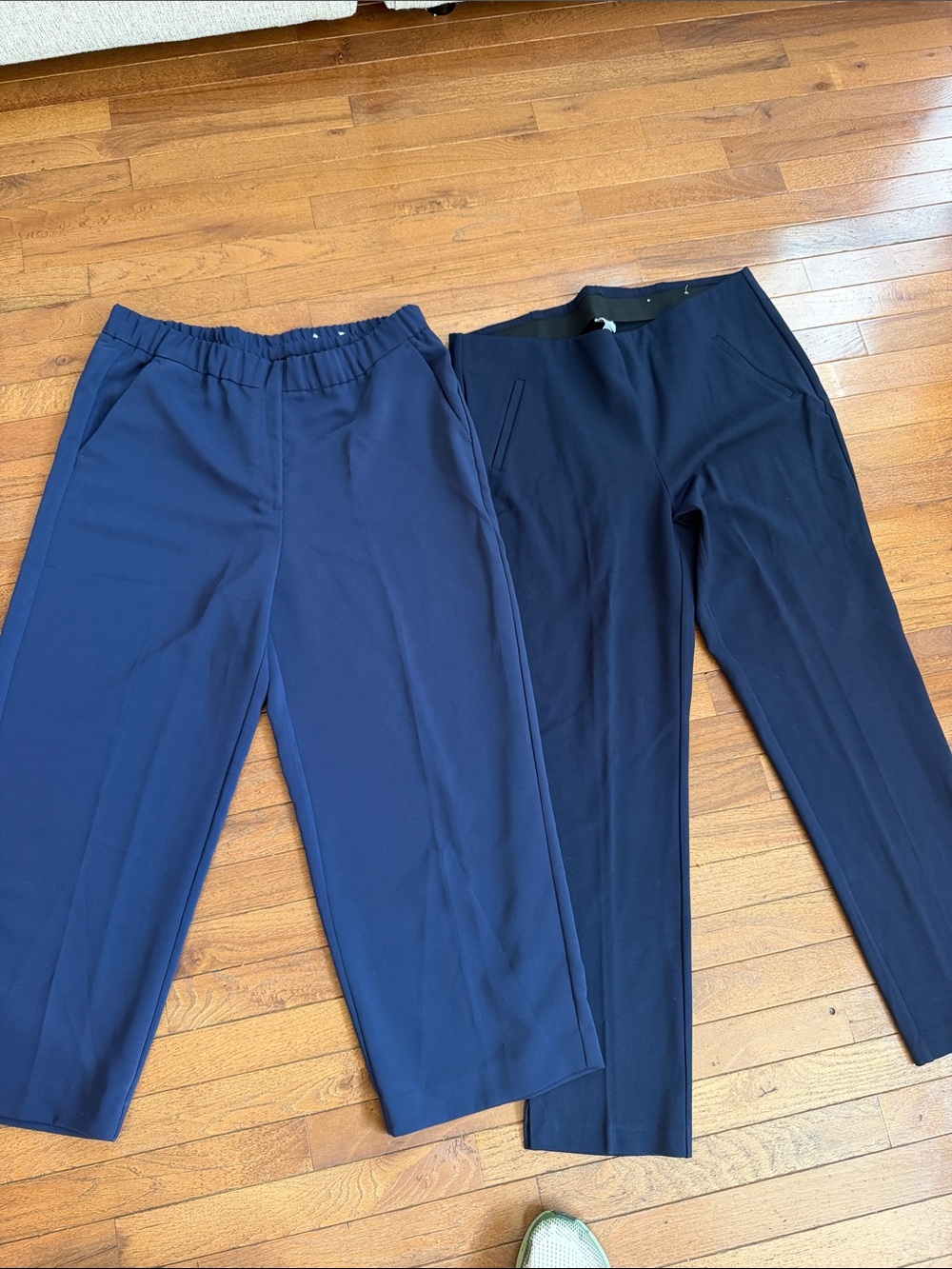 Chico's Navy Pull-On Pants with Elastic Waistband Bundle